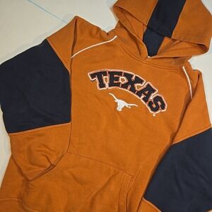 Texas Longhorns NCAA Youth L Hoodie Burnt Orange Outerstuff 20x24 Hook Em UT ATX